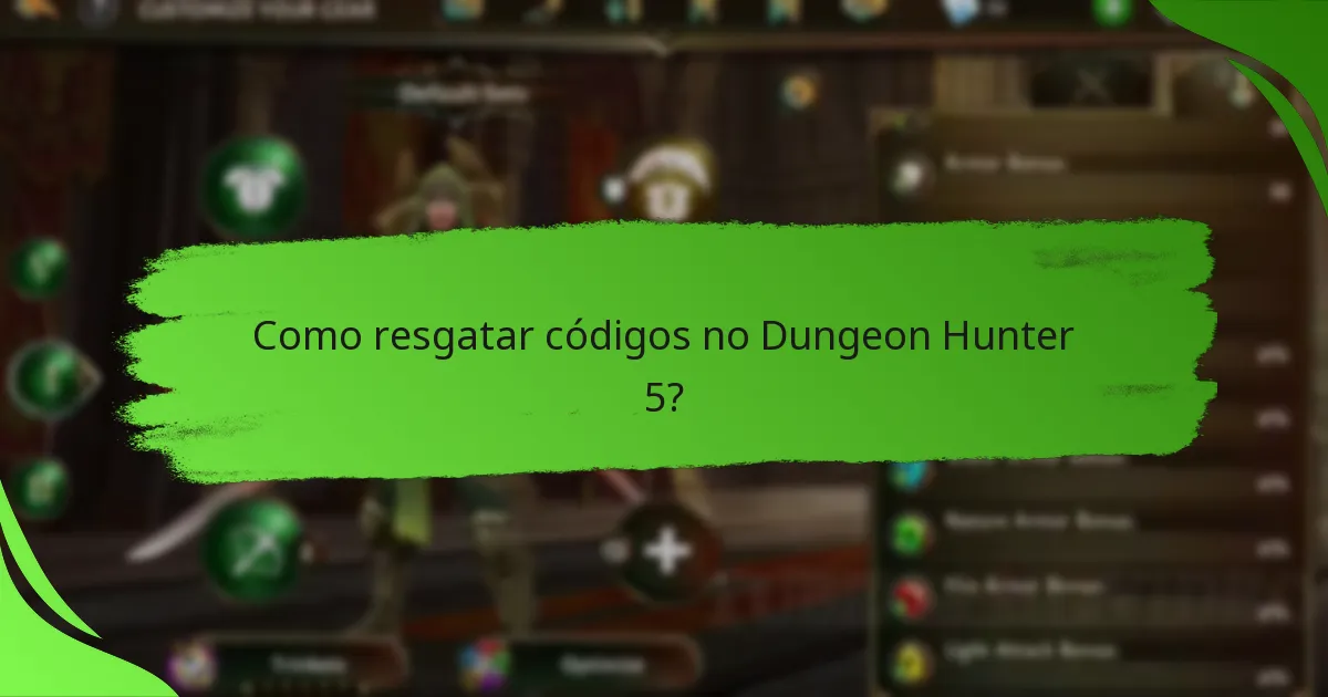 Como resgatar códigos no Dungeon Hunter 5?