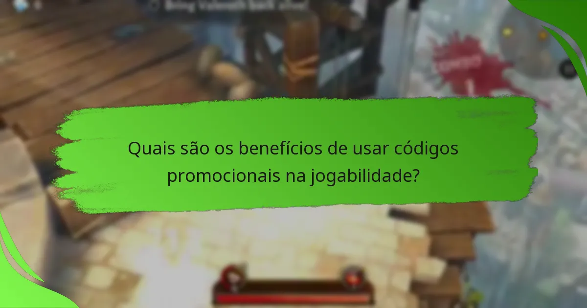 Quais são os benefícios de usar códigos promocionais na jogabilidade?
